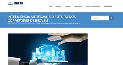 Matéria do IBRESP sobre inteligência artificial e o futuro dos corretores de imóveis